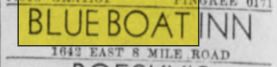 Candles (Blue Boat Inn) - Sep 1936 - 8 Mile Location - Same Name